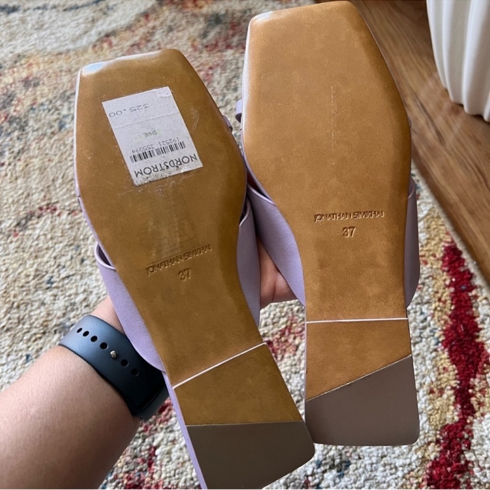 Jonathan Simkhai The Shae Sandal in Lupine in a one-toe thong design. 
Size 7 - Picture 13 of 15